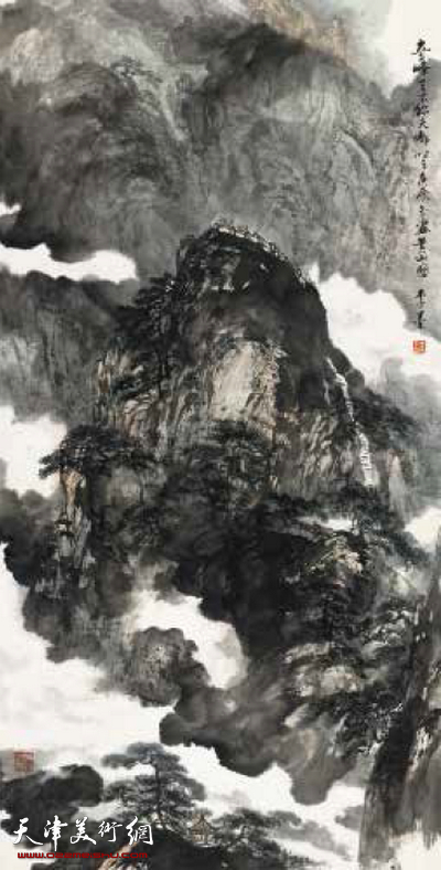 李墨山水画作品