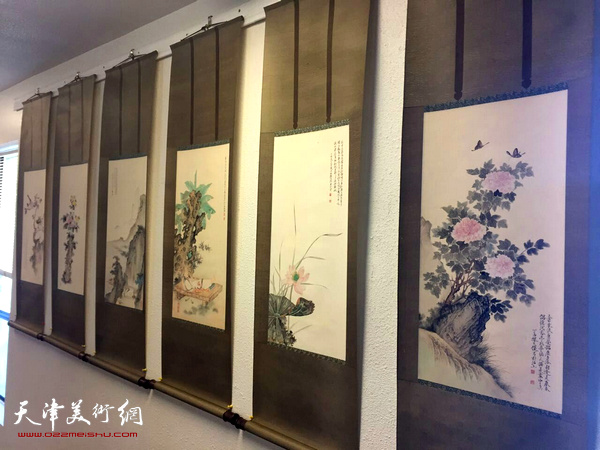 “天津俄勒冈艺术家作品联展”展出的缪文杰作品。