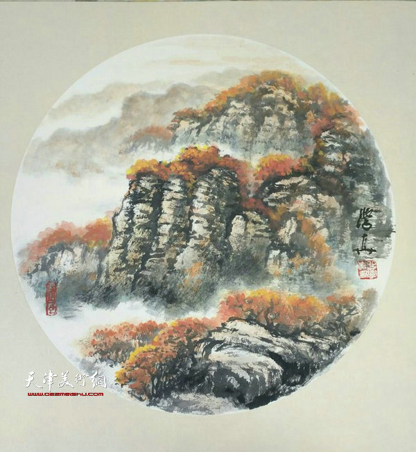 曲学真山水画