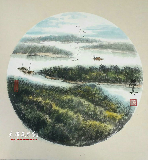 曲学真山水画