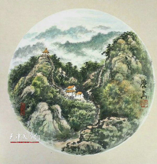 曲学真山水画