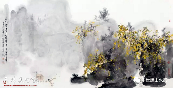 著名画家申世辉两幅山水画作被天津美术馆永久收藏