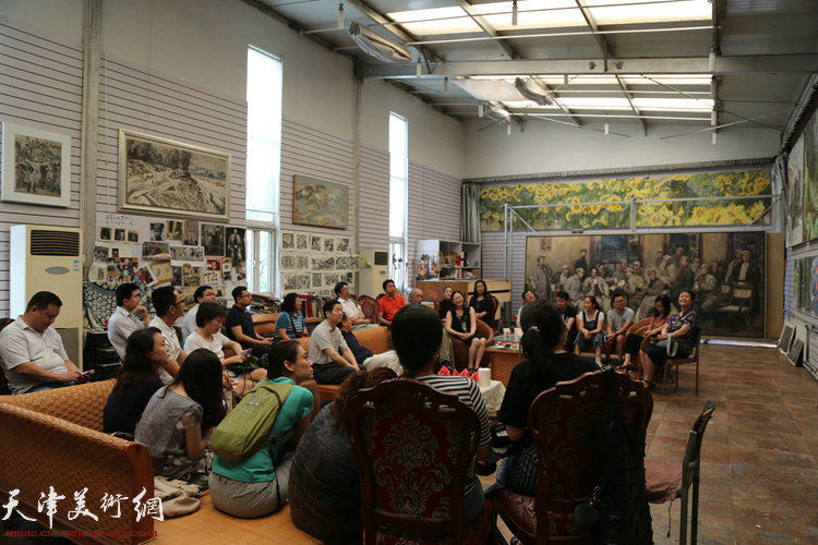 中国美协赴著名美术家沈尧伊工作室开展“两学一做”主题党日活动