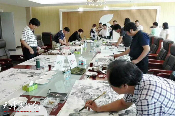 天津画家到贵州写生