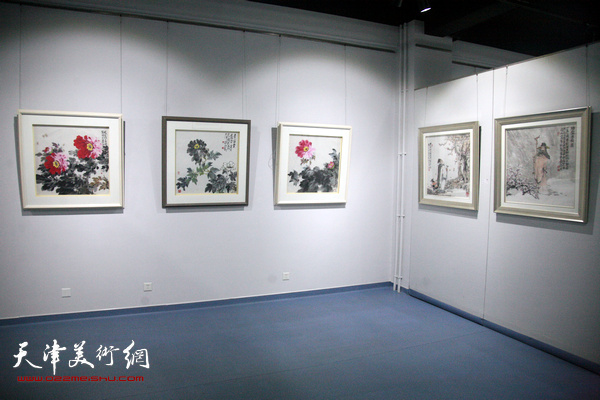 沽水双松·津门“九零后”赵兵凯、张锡武美术作品展 现场效果图