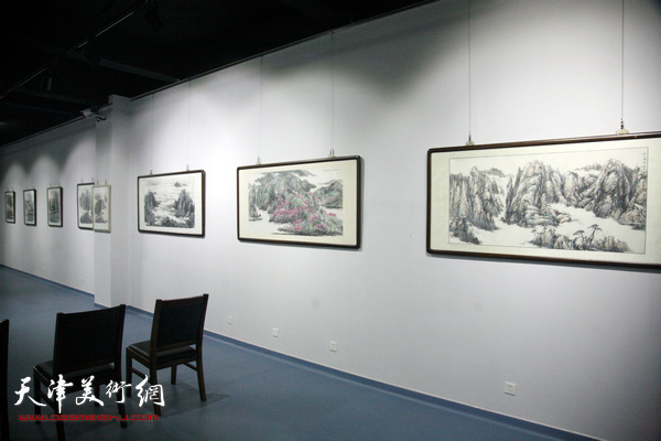 沽水双松·津门“九零后”赵兵凯、张锡武美术作品展 现场效果图