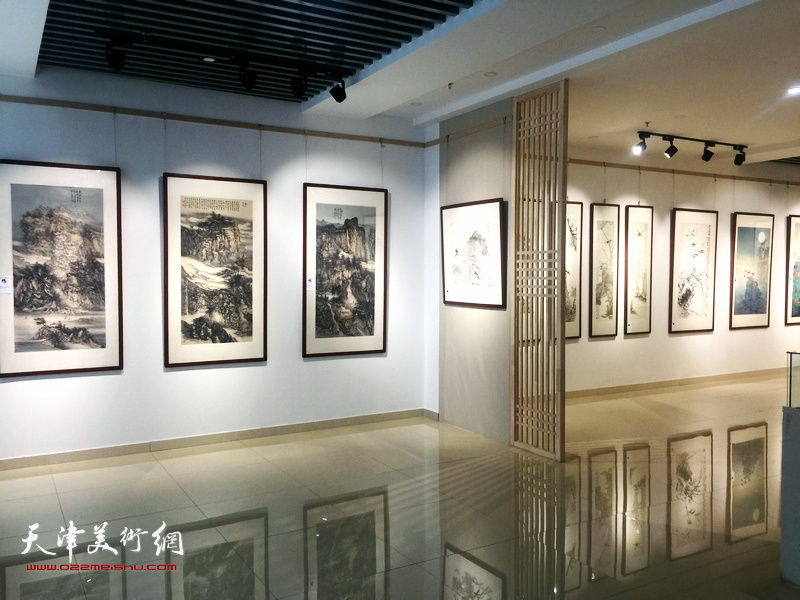 中国画名家邀请展现场。