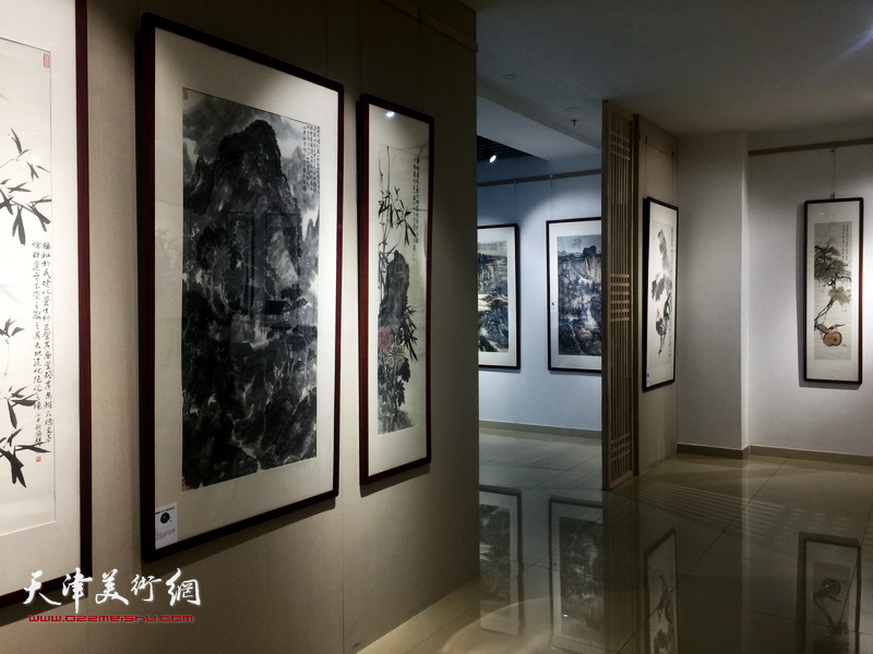 中国画名家邀请展现场。