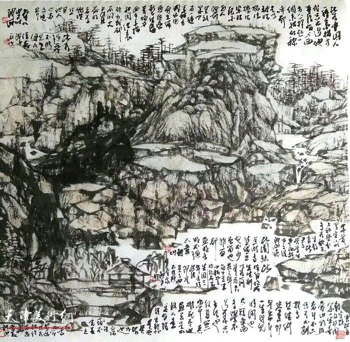 董铁山山水画