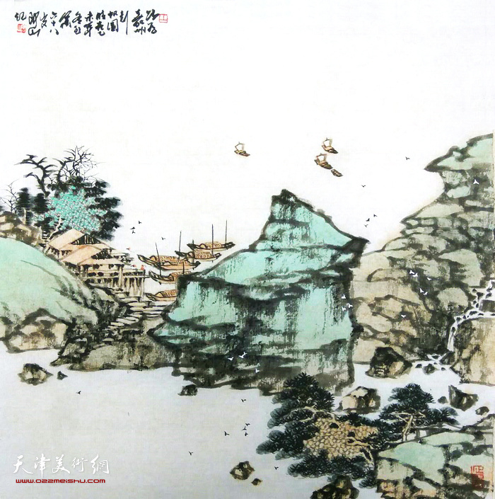 董铁山山水画