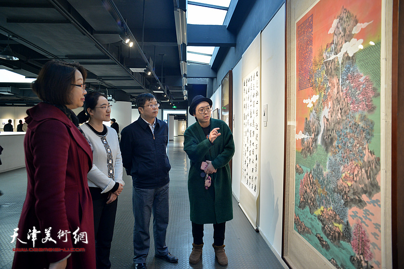 天津美院党外知识分子践行十九大主题作品展