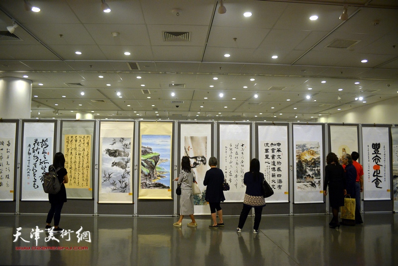 第二届香港国际书画艺术双年展现场。