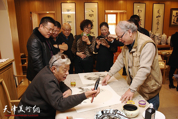 天津老百姓大药房2018迎新春书画笔会