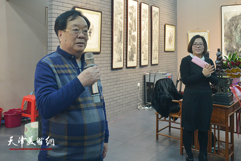 天津市炎黄文化研究会执行会长丁玉来致辞。