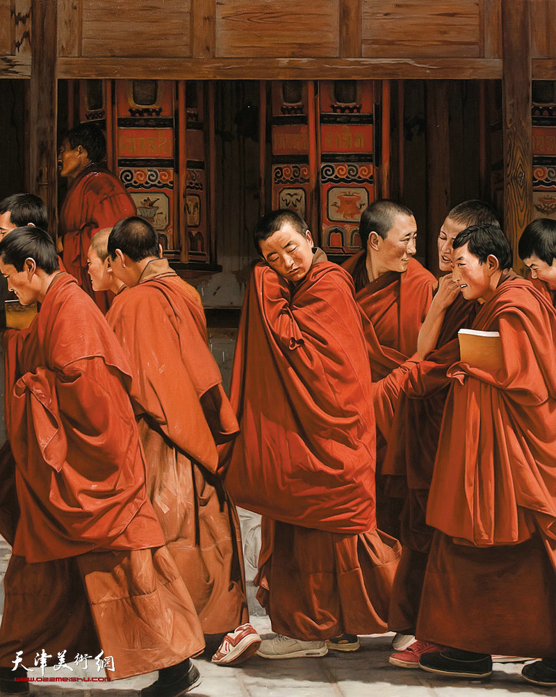 3 《行走西藏》 陈晓虎  150cm×120cm 布面油画 2015