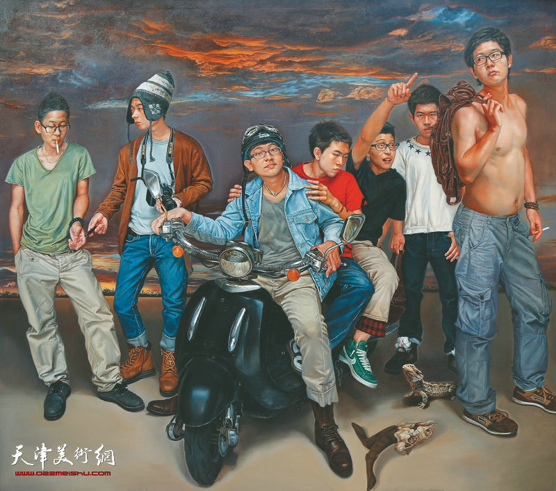 《启程》    200cmX180cm        2013年        布面油画