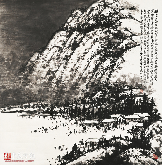 夏明远作品：毛主席念奴娇词意  2002年