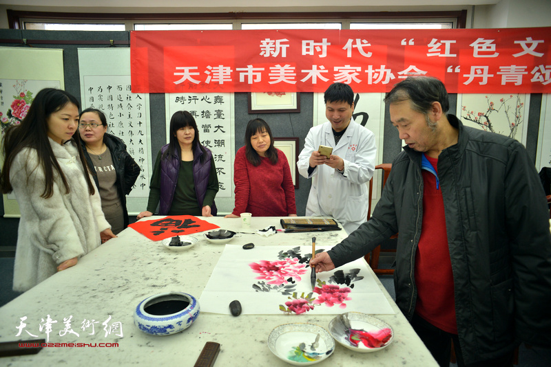 “丹青颂人民”小分队走进武清