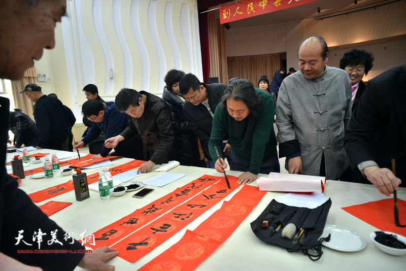 到人民中去-天津画院、宝坻书画院艺术家文化下乡活动