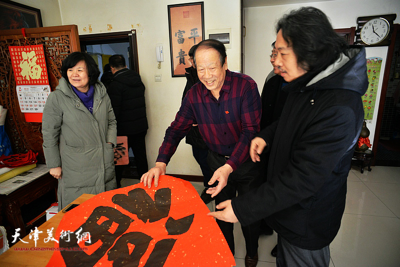 天津画院“深入生活、扎根人民—新春走基层活动”走进西青区邓店村