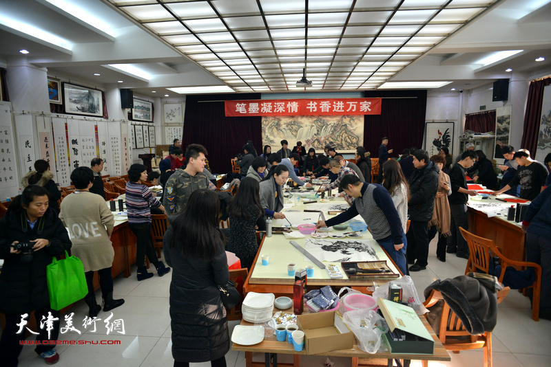 天津画院“深入生活、扎根人民—新春走基层活动”走进西青区邓店村