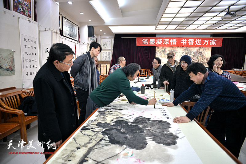 天津画院“深入生活、扎根人民—新春走基层活动”走进西青区邓店村