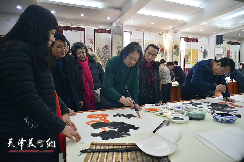 天津画院“深入生活、扎根人民—新春走基层活动”走进西青区邓店村