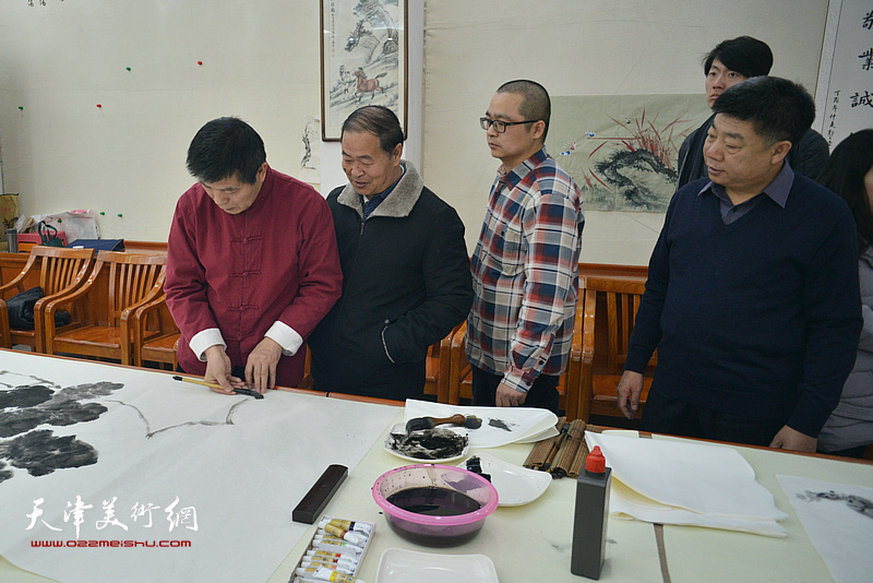 天津画院“深入生活、扎根人民—新春走基层活动”走进西青区邓店村