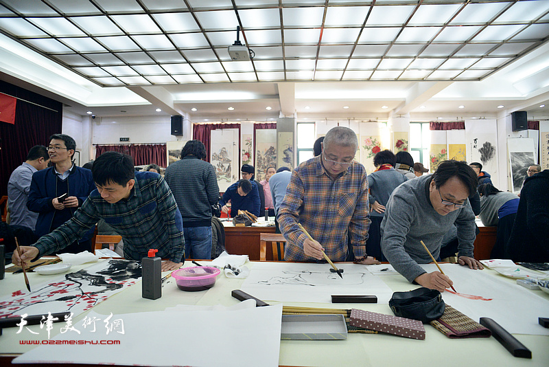 天津画院“深入生活、扎根人民—新春走基层活动”走进西青区邓店村