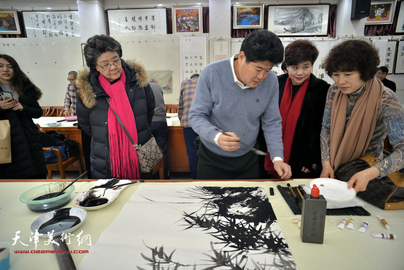 天津画院“深入生活、扎根人民—新春走基层活动”走进西青区邓店村