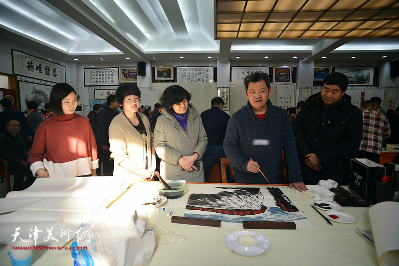 天津画院“深入生活、扎根人民—新春走基层活动”走进西青区邓店村