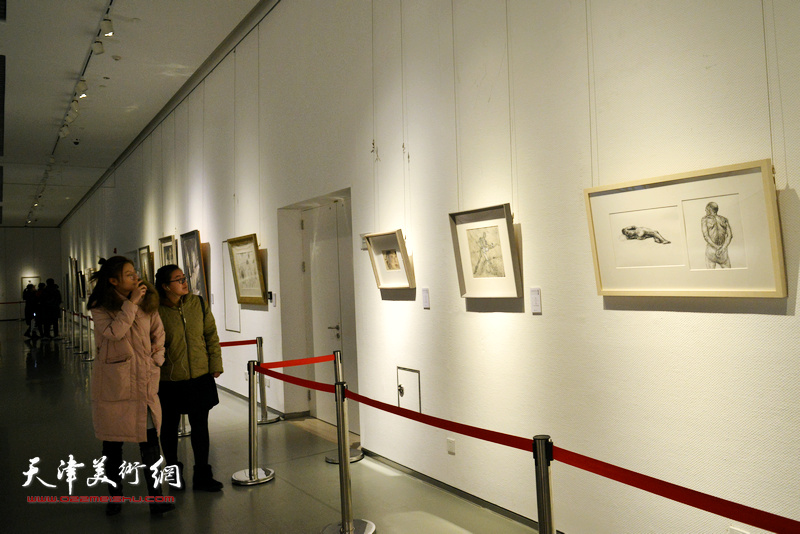 2018中国高等美术院校教师纸本绘画作品展在滨海新区美术馆开幕。