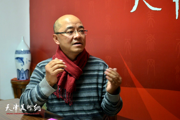 天津美术学院教授于小冬做客天津美术网