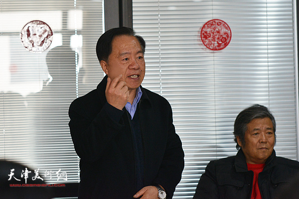 天津师范大学原副校长、师大书画院名誉院长王润昌致辞。