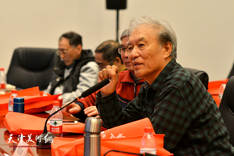 何延喆在孙其峰先生书画艺术学术研讨会现场。
