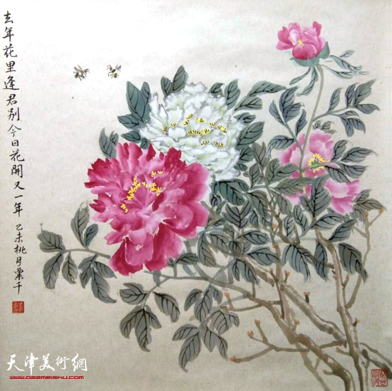 张春蕾花鸟画作品