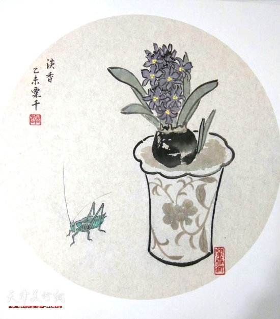 张春蕾花鸟画作品 （圆光）