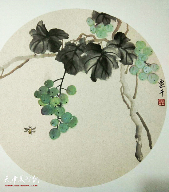 张春蕾花鸟画作品 （圆光）