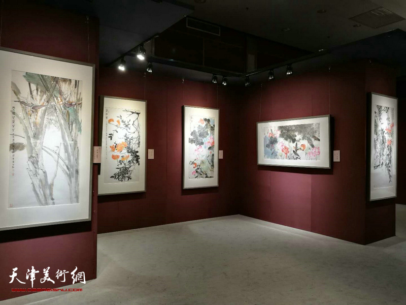 岳黔山、贾广健、刘泉义、马小刚中国画全国巡回展（北京站）现场。