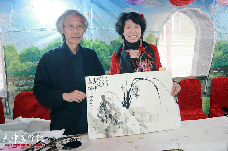 天津市书画名家祝贺吕爱茹迎娶儿媳