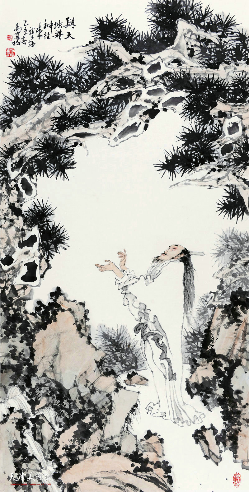 马寒松-与天地精神往来68x138cm