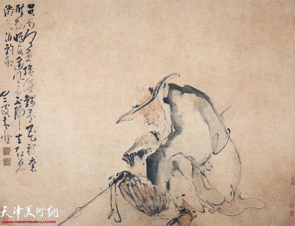 黄慎(1687-1770) 渔翁 