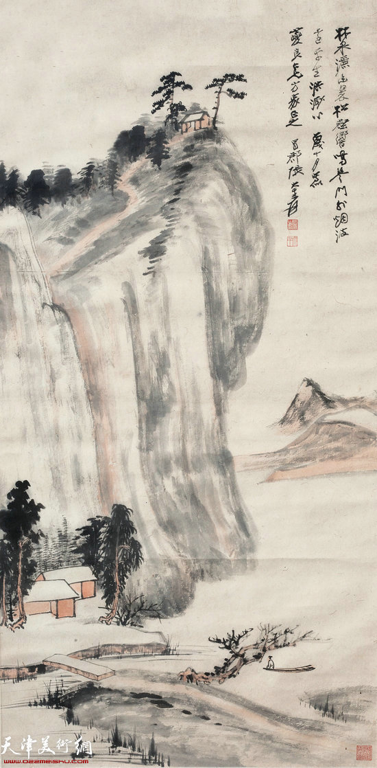 张大千（1899-1983） 林泉翠松图