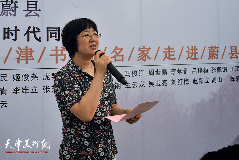 蔚县县委常委、宣传部部长贾智彬致辞。