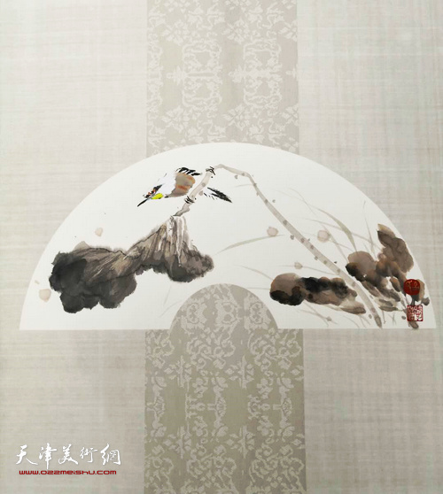 天津女画家吕爱茹花鸟画作品.