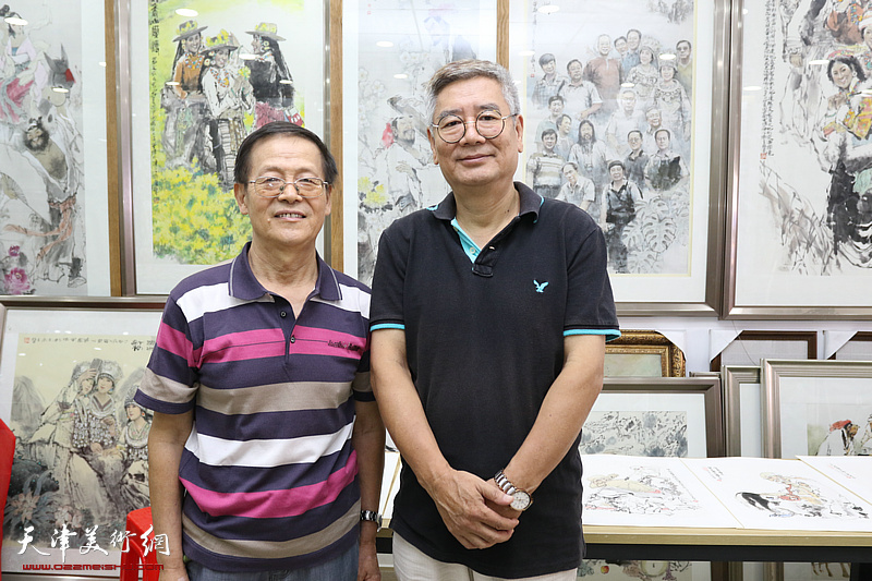 著名画家尚金声水墨人物作品展