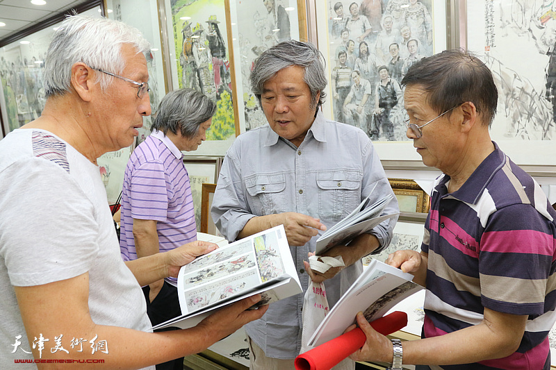 著名画家尚金声水墨人物作品展