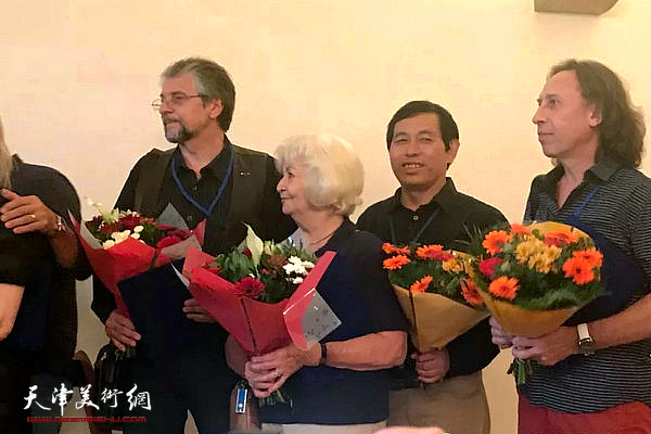刘硕海在颁奖现场。