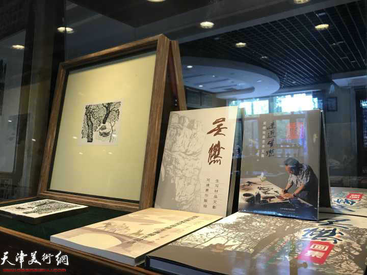 水香洲书院展示的吴燃先生作品。