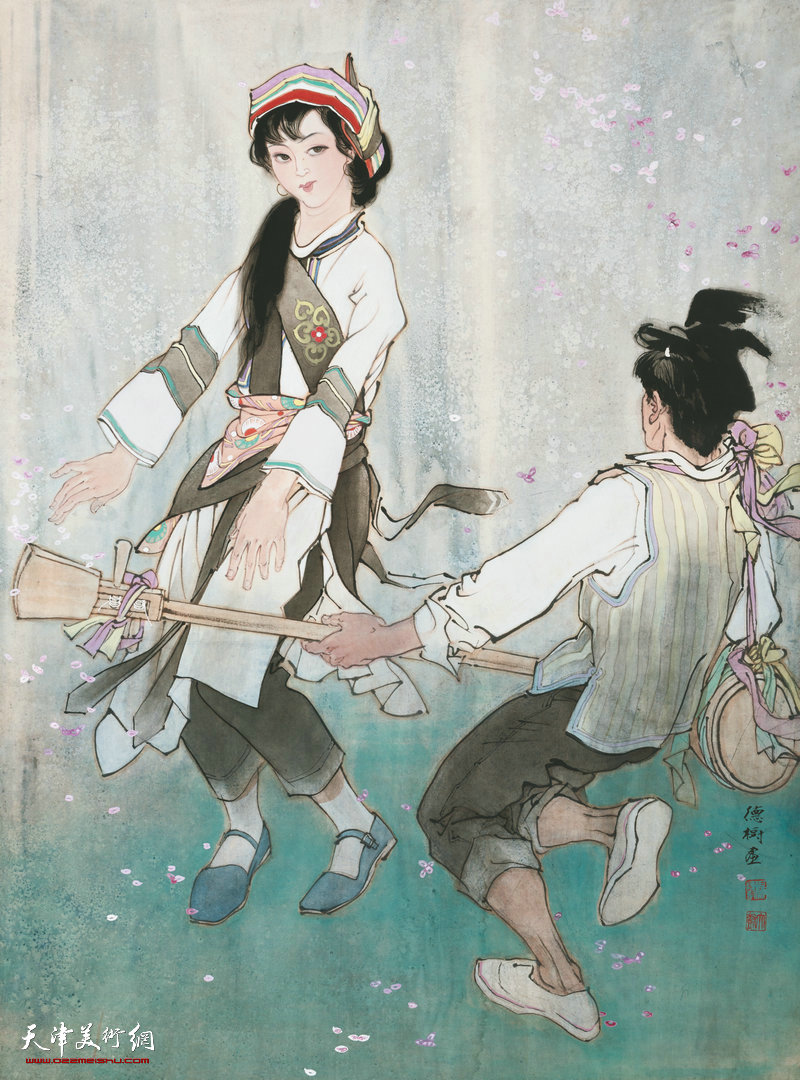 03 杨德树 阿细跳月 120cm×90cm